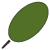 pictogramme de feuilles Ovale