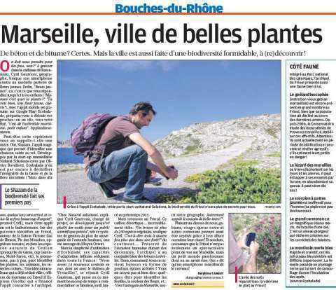 La Provence, article sur ecoBalade