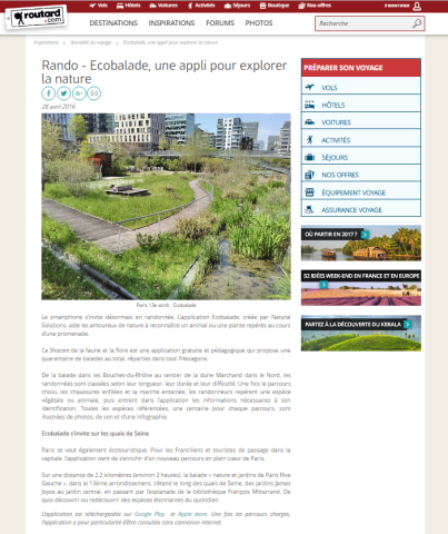 Le routard Ecobalade