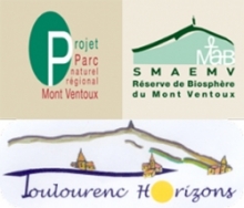 Logo projet parc naturel régional Mont Ventoux et Toulourenc Horizons