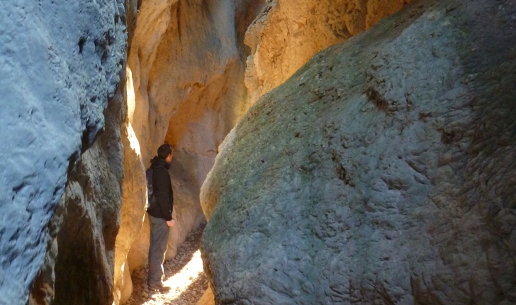 Au coeur des Gorges du Régalon, ici très etroites et profondes, un veritable canyon. (Crédits photos: Cyril Gautreau - NS)