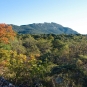 Le Pic Saint-Loup depuis le village de Cazevieille © Mathilde Poussin